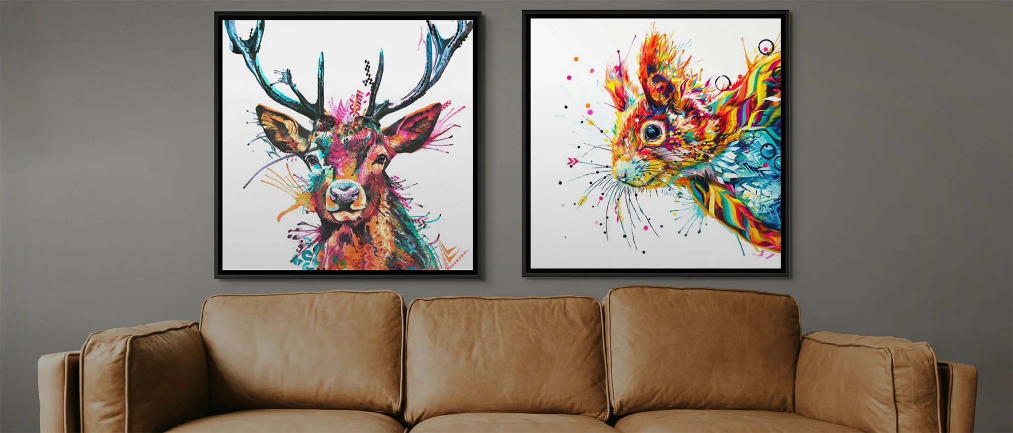 Vibrant Art for Animal Lovers
